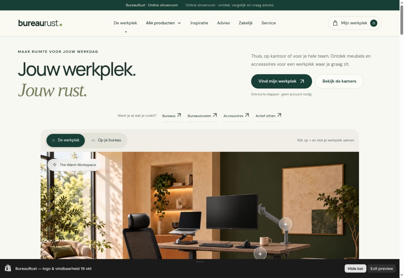 Schermafbeelding van BureauRust