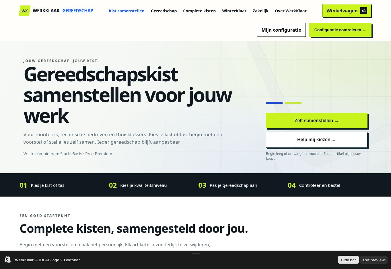 Schermafbeelding van WerkKlaar